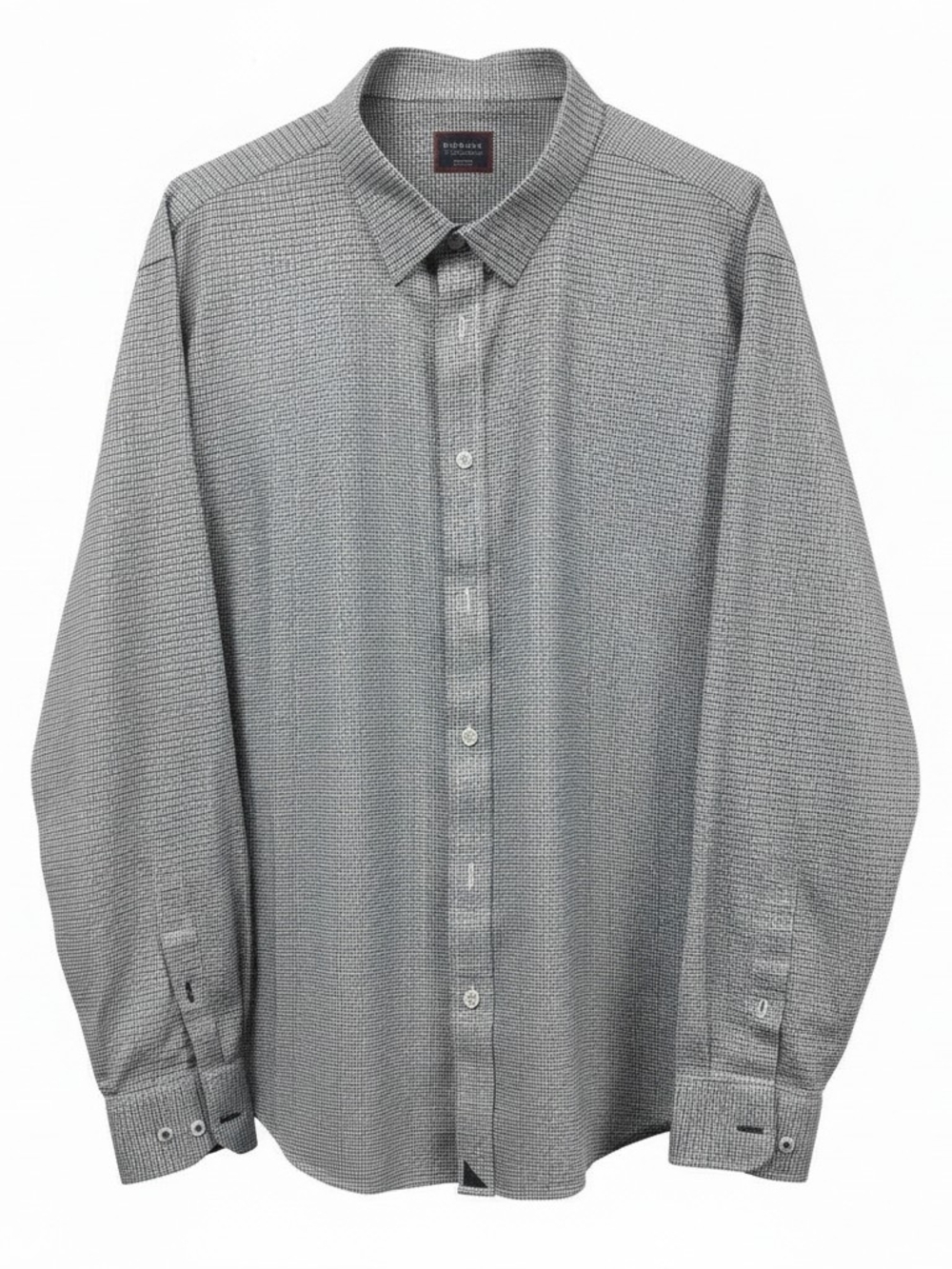 UNTUCKit Ansellmo Grey Houndstooth Button Down Shirt XXL - Business Casual